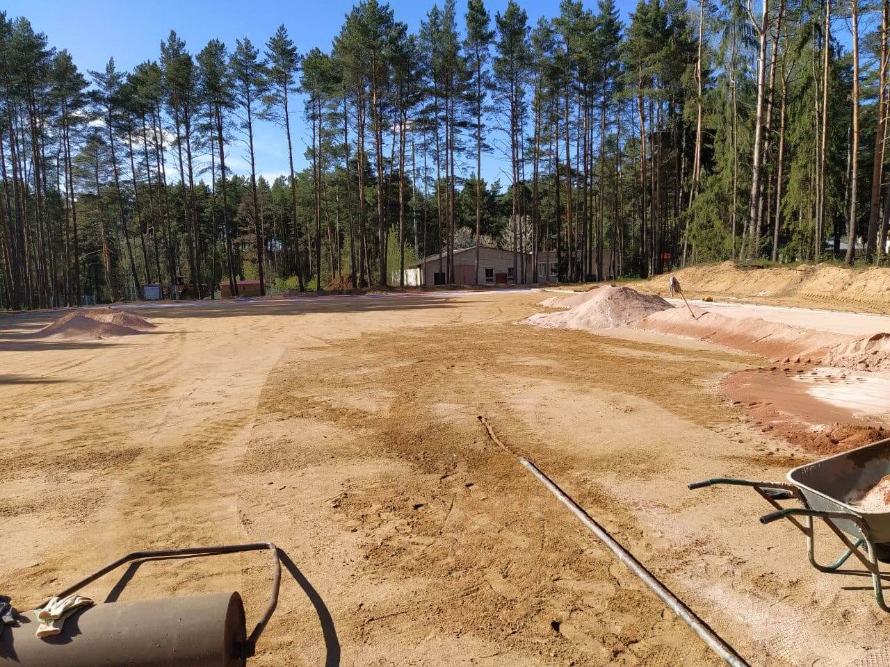 Строительство площадки и инженерных сетей для временной воздухоопорной конструкции для размещения теннисных кортов" по адресу: Минская обл., Минский р-н, аг. Ждановичи-1, включая электромонтажные работы