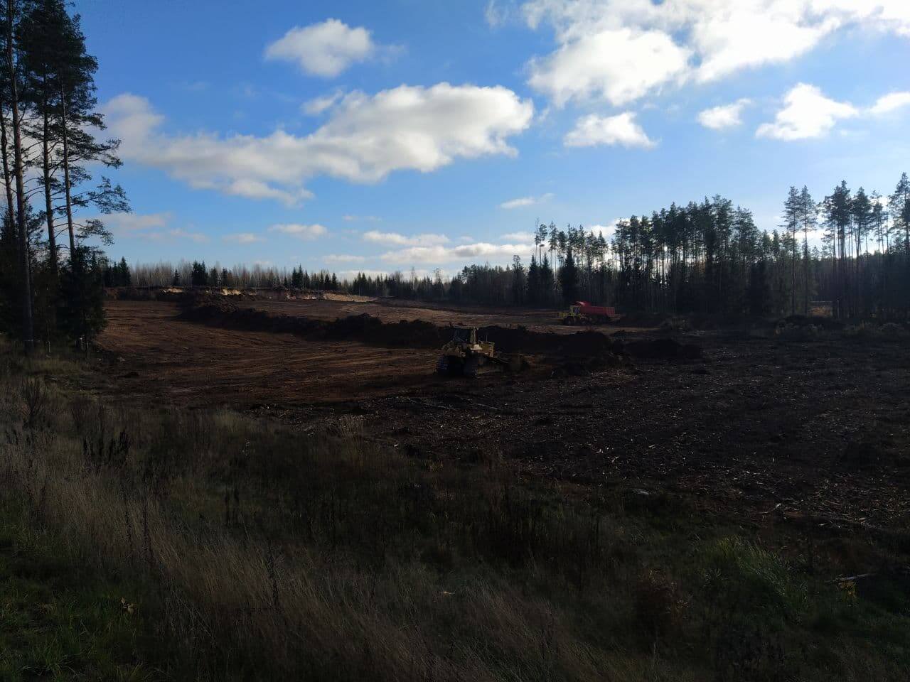 Корчевание и вытряхивание пней с расчисткой территории